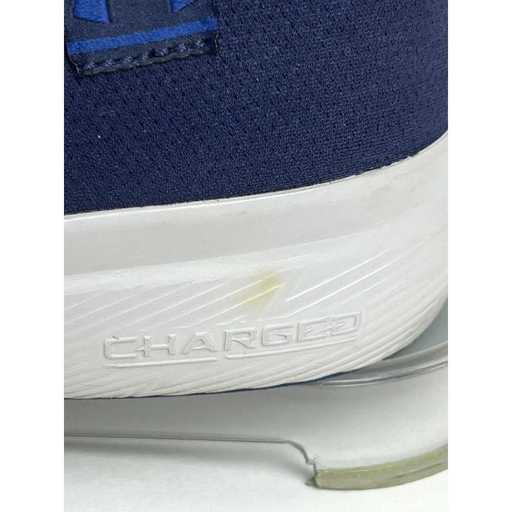 Men's Size 13 Under Armour Charged Blue Running Shoes 1302497-401 - Picture 5 of 12